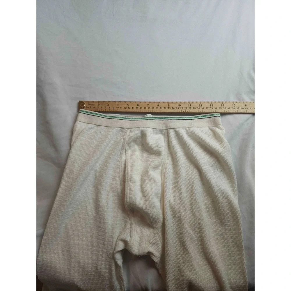 Hanes Thermal Waffle-Knit‎ Underwear Long Johns Mens Size XL Long 42/44 White